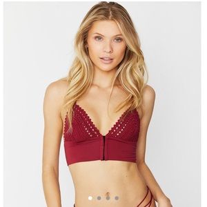 Frankie’s Bikinis AYLA Crochet Corset Bikini Top